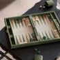 Hector Saxe Leder Backgammon - Kaki