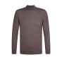 Profuomo Merino Woolen Mockneck Pullover - Aubergine