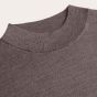Profuomo Merino Woolen Mockneck Pullover - Aubergine