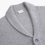 Profuomo Wool Shawl Collar Cardigan - Grey