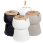 Personalised Bubalou Champ Stool & Ice Bucket - White