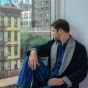 Ambassador Copenhagen Bathrobe - Napoli Navy