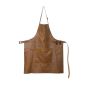 Dutchdeluxes leather BBQ apron - vintage cognac