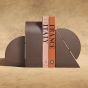 Assouline Left Cubist Bookend - Brown