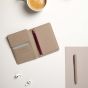 Personalised Baltimore Passport Cover - Greige