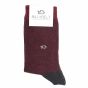 Billybelt cotton socks striped burgundy