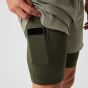 Björn Borg Borg 2-in-1 Shorts - Olive Green