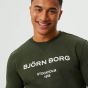 Björn Borg Borg Crew Sweatshirt - Dark Green