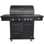 Boretti Imperatore Nero 4B Barbecue Au Gaz