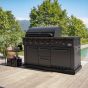 Boretti Luciano Nero Gas Outdoor Kitchen Incl. Fridge