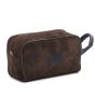 Boston Deluxe Toiletry Bag - Dark Brown