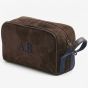 Boston Deluxe Toiletry Bag - Dark Brown