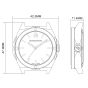Brunmontagne Representor watch steel strap - silver/green