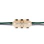 Brunmontagne Representor watch leather strap - gold/green