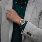 Brunmontagne Representor watch steel strap - gold/green
