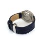 Brunmontagne Representor watch leather strap - silver/blue