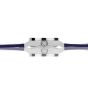 Brunmontagne Representor watch leather strap - silver/blue