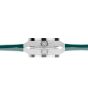Brunmontagne Representor watch leather strap - silver/green
