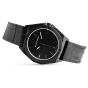 Brunmontagne Representor watch leather strap - black/black