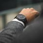 Brunmontagne Representor watch leather strap - black/black