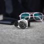 Brunmontagne Representor watch leather strap - silver/black