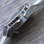 Brunmontagne Representor watch steel strap - silver/green