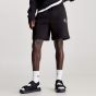 Calvin Klein Kurze Fleece-Jogging-Hose - Schwarz
