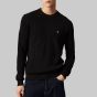 Calvin Klein Ribbed Pullover With Logo - Black