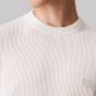 Calvin Klein Ribbed Pullover With Logo - Off White