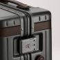 The carry on luggage Grey/Chocolate Carl Friederik