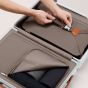 Carl Friedrik The Carry-On Aluminium - Silver/Cognac