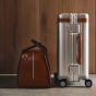 Carl Friedrik The Carry-On Aluminium - Silver/Cognac