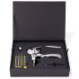 Chrome lever corkscrew gift box 