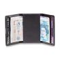 DUN wallets Fold leather wallet black