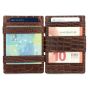 Garzini Essenziale Croco Magic Wallet Brown