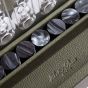 Hector Saxe Leather Connect 4 Game - Kaki