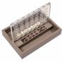 Hector Saxe Leather Connect 4 Game - Taupe