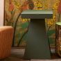 House of Nobilique Leather Game Table - Green
