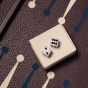 House of Nobilique Leather Big Backgammon - Burgundy