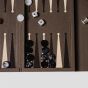 House of Nobilique Leather Booklet Backgammon - Taupe