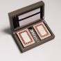House of Nobilique Leather Card Box - Taupe