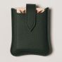 House of Nobilique Leather Card Holder - Green