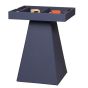 House of Nobilique Leather Game Table - Blue