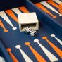 House of Nobilique Leather Game Table - Blue