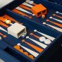 House of Nobilique Leather Game Table - Blue