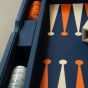House of Nobilique Leather Game Table - Blue