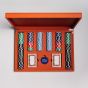 House of Nobilique Leather Poker Set - Orange