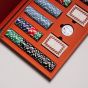 House of Nobilique Leather Poker Set - Orange