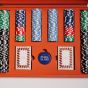 House of Nobilique Leather Poker Set - Orange