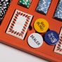House of Nobilique Leather Poker Set - Orange